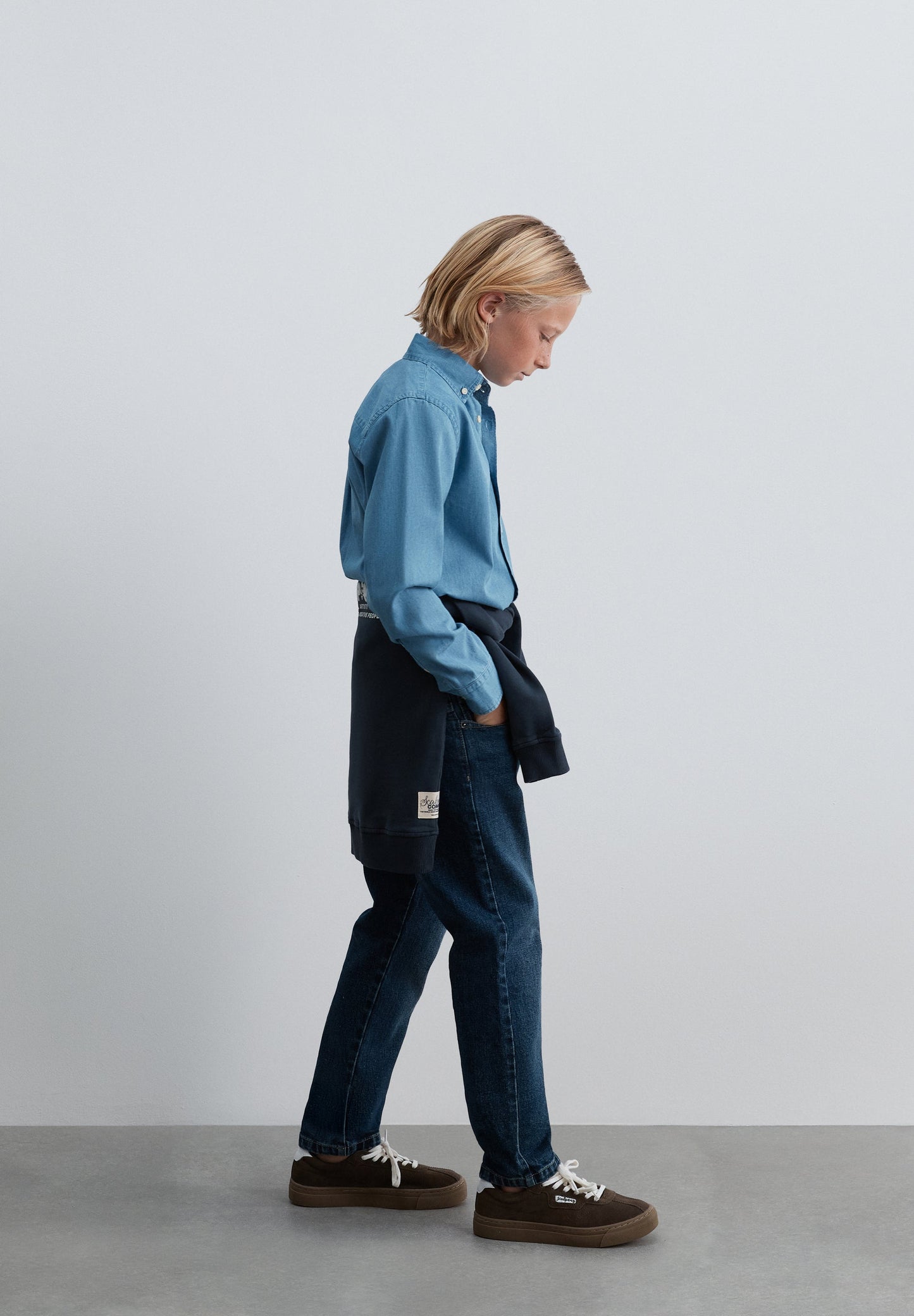 CAMICIA IN DENIM LEGGERA RICAMO