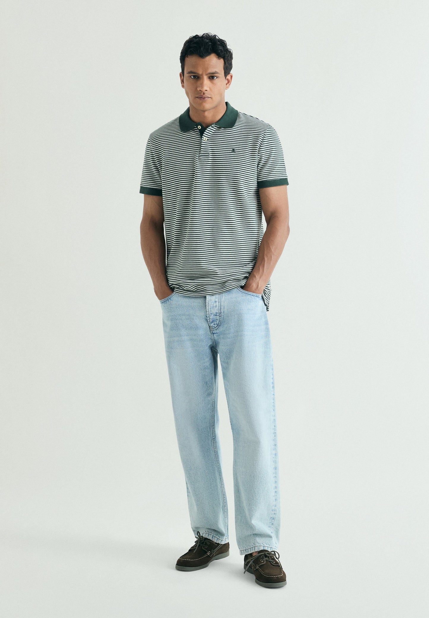 POLO RIGHE CONTRASTO