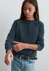 KOMBINIERTER STRICKPULLOVER MIT SCHLITZEN