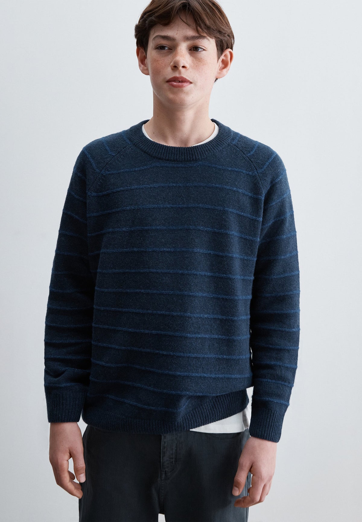 TRIKOT-PULLOVER MIT STREIFEN