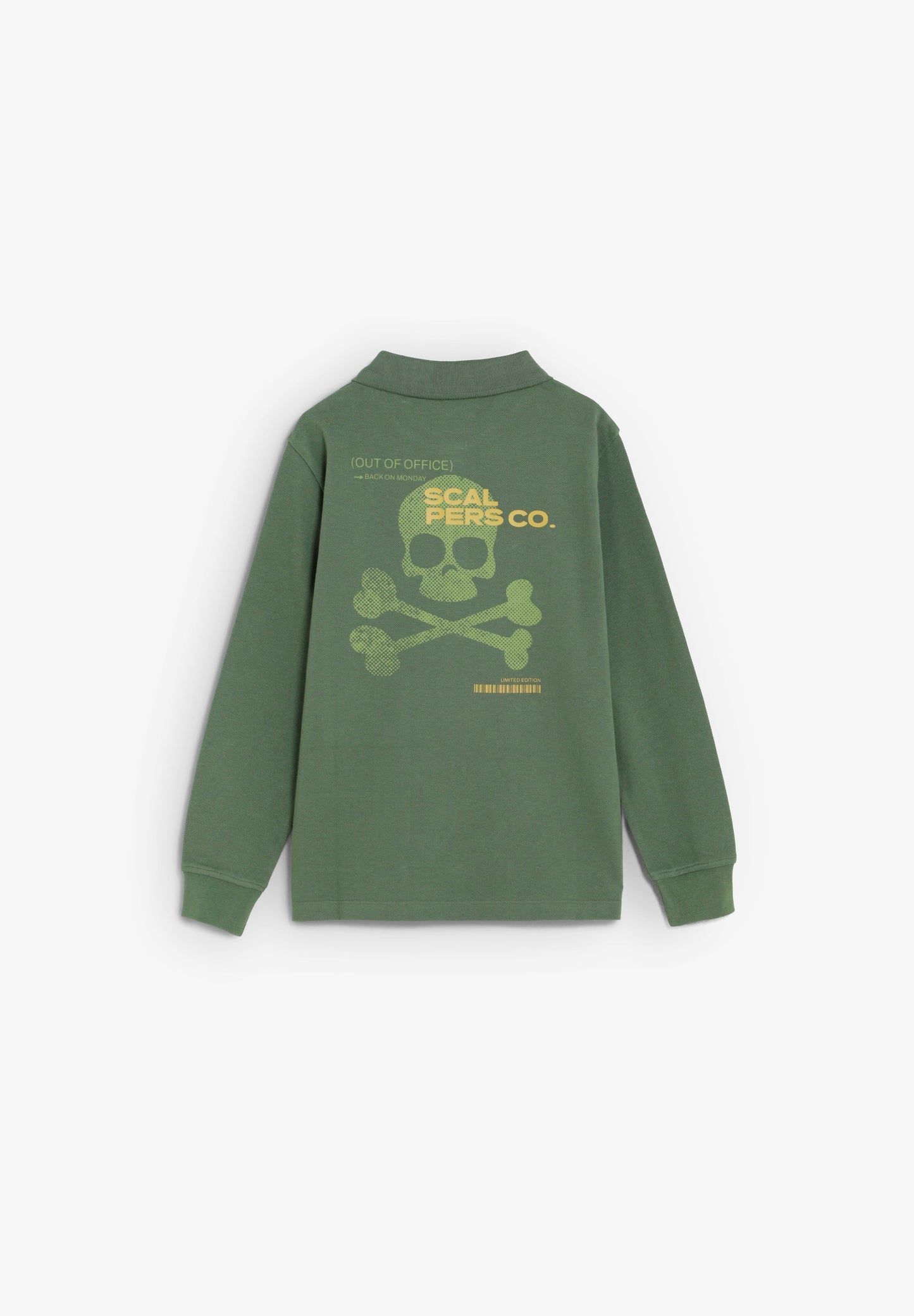 SCBACK SKULL LS POLO KIDS