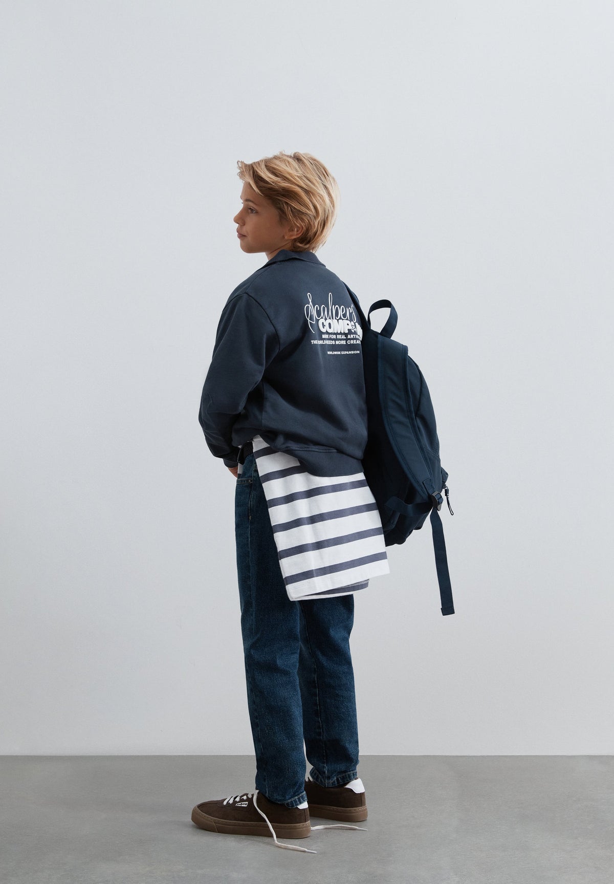SWEAT HALF-ZIP IMPRIMÉ DANS LE DOS