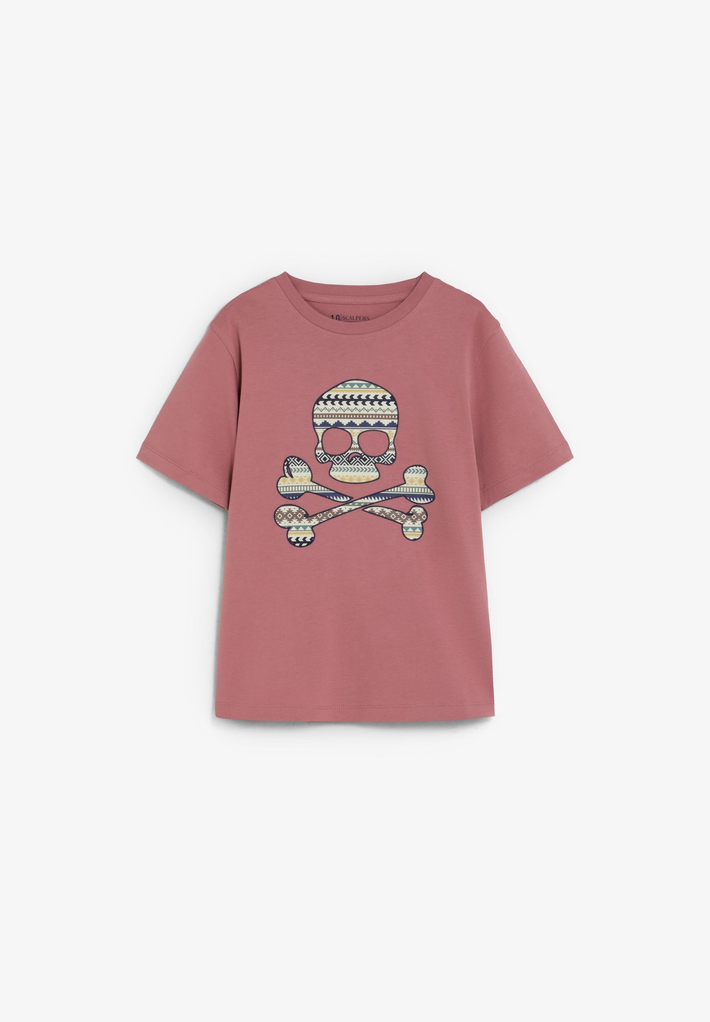 T-SHIRT MIT TOTENKOPF-PRINT