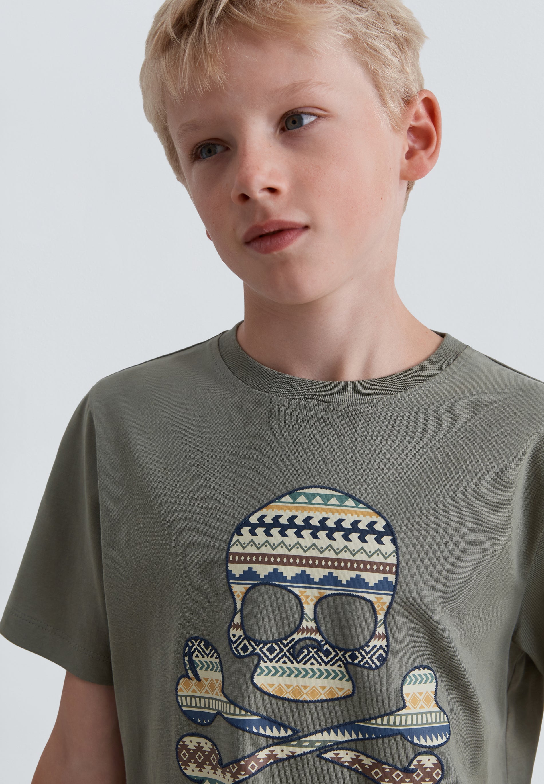 PRINTED SKULL T-SHIRT