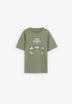 T-SHIRT MIT TOTENKOPF-PRINT