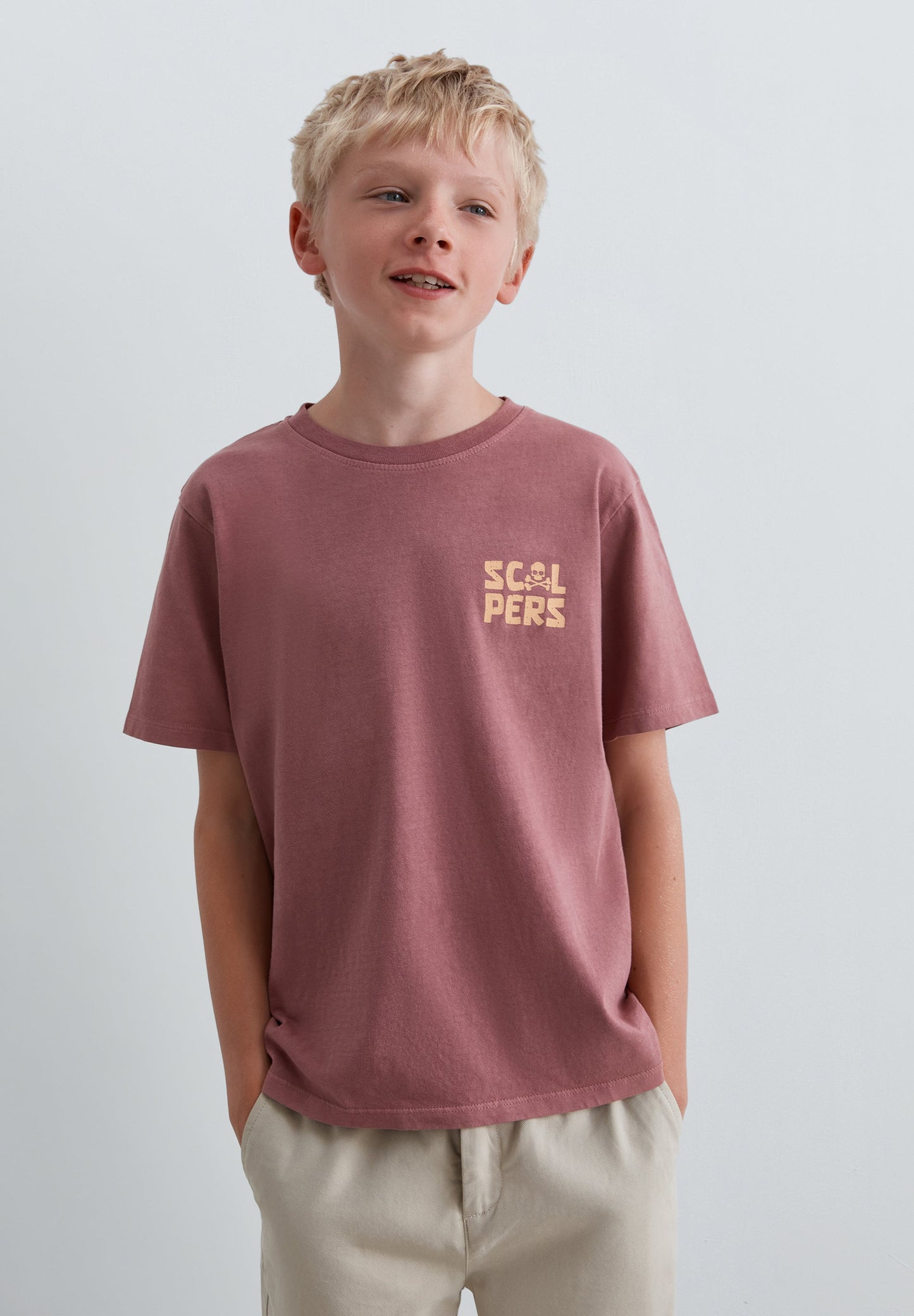 KURZARM-T-SHIRT MIT PRINT