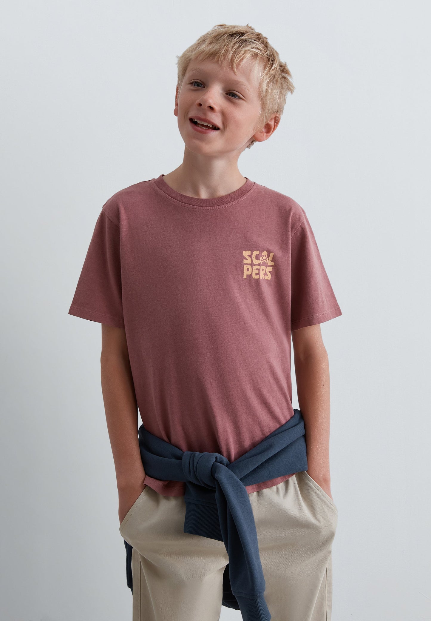 KURZARM-T-SHIRT MIT PRINT