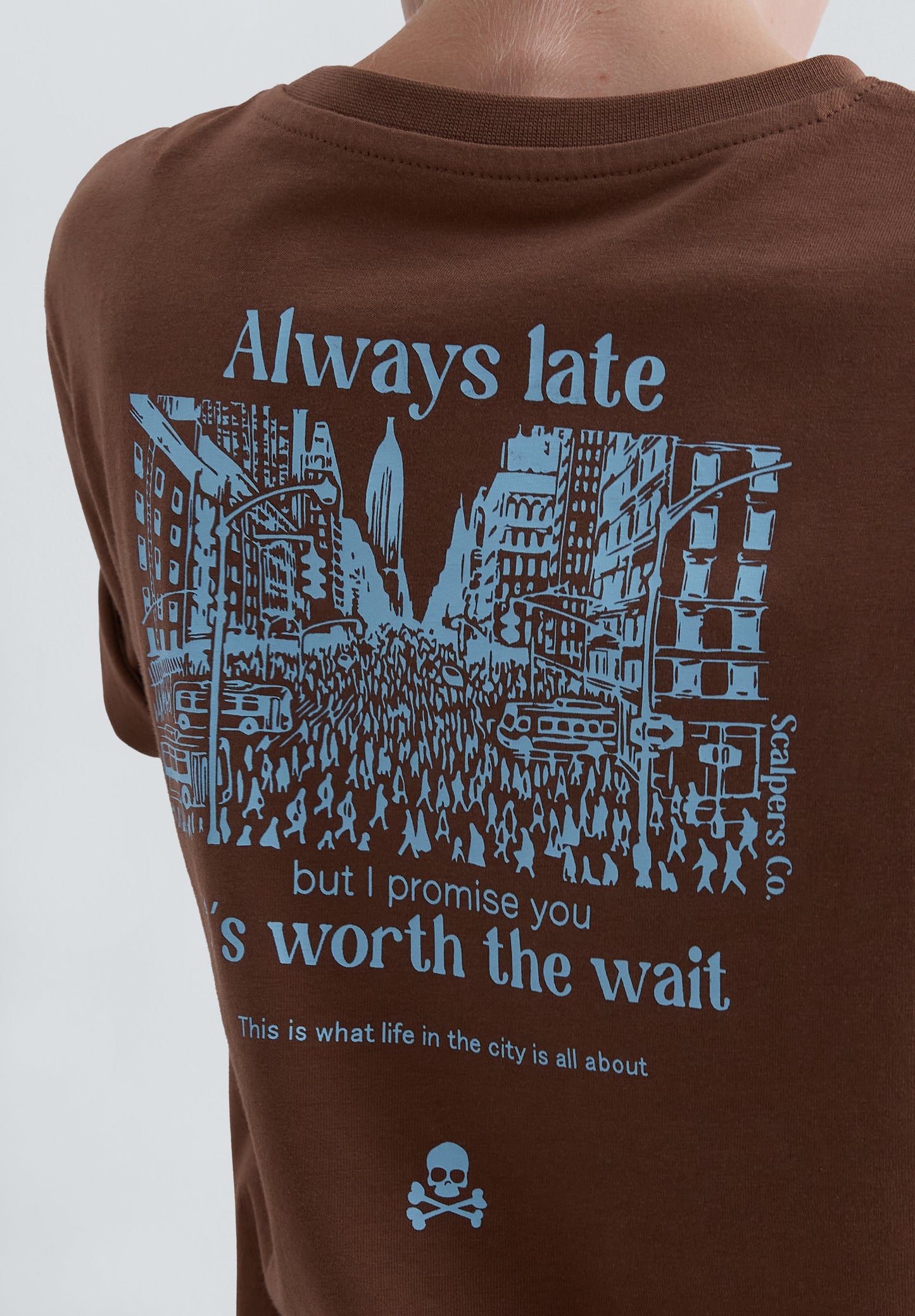 SHIRT MIT WASHED-PRINT