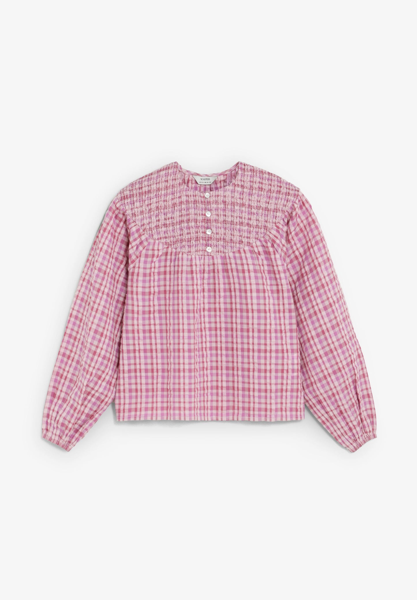 SCCHECK SMOCK BLOUSE GIRLS