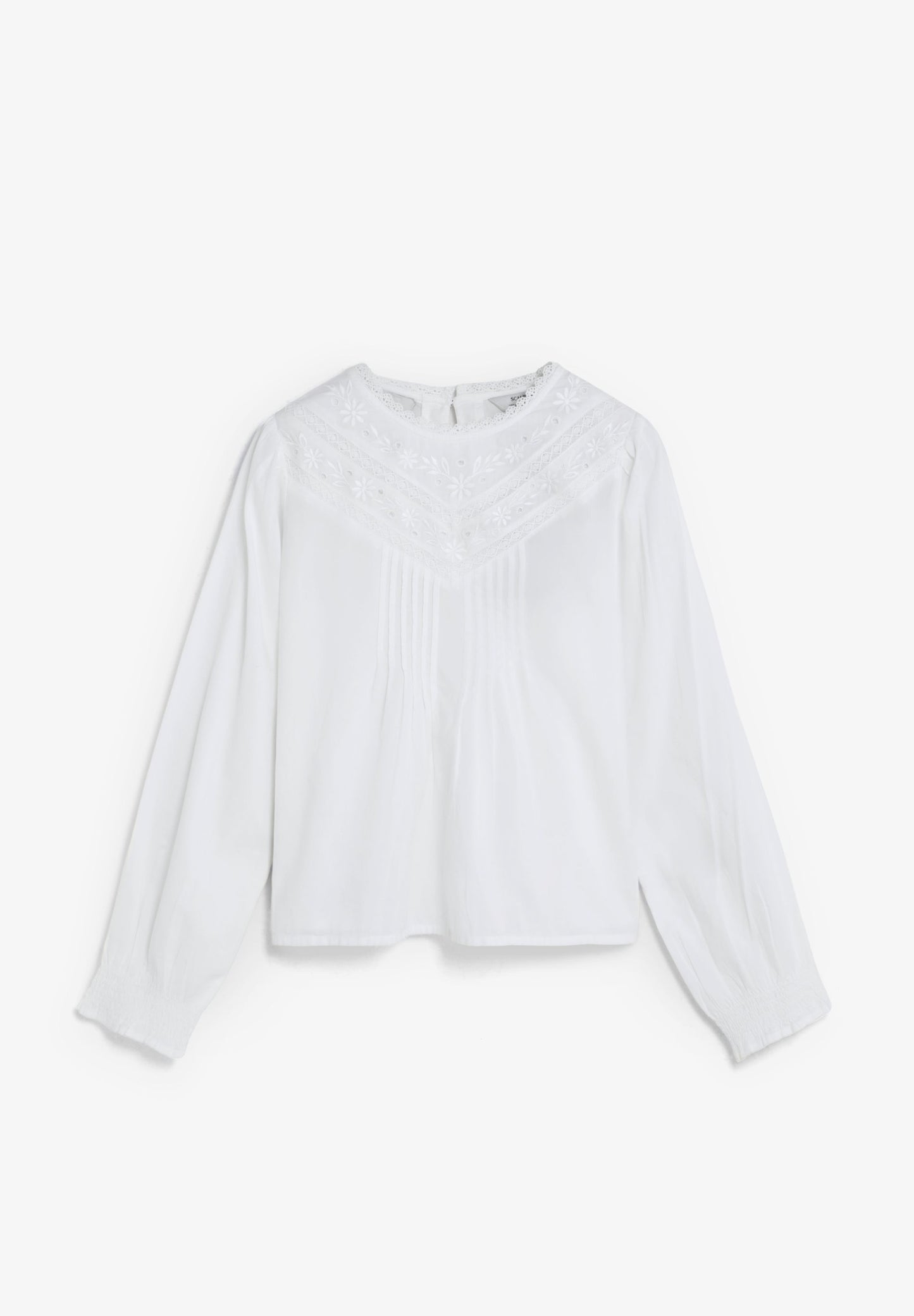 ROMANTISCHE BLUSE MIT STICKEREIEN