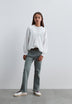 FLARED TROUSERS WITH SEAMS