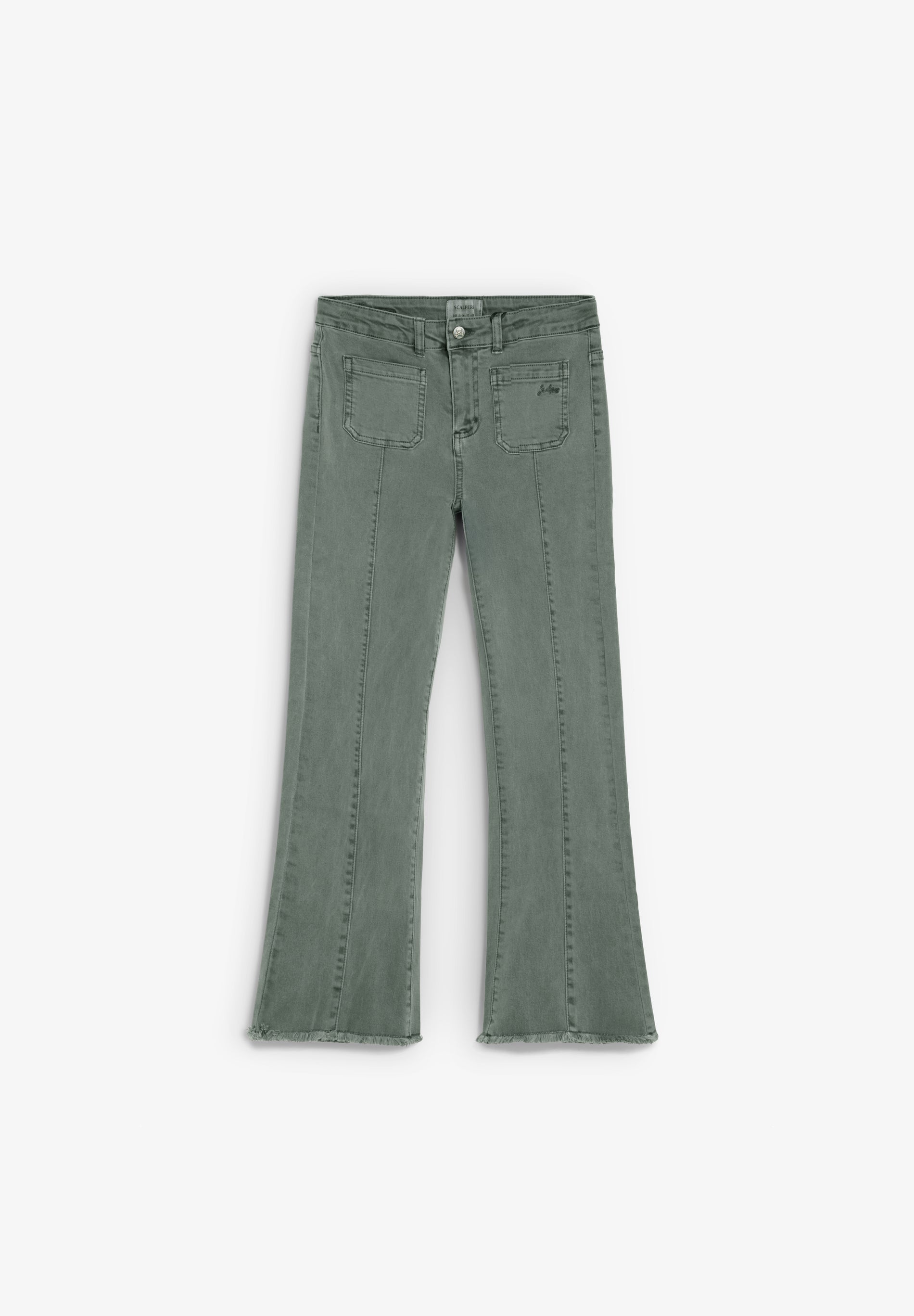 FLARED TROUSERS WITH SEAMS