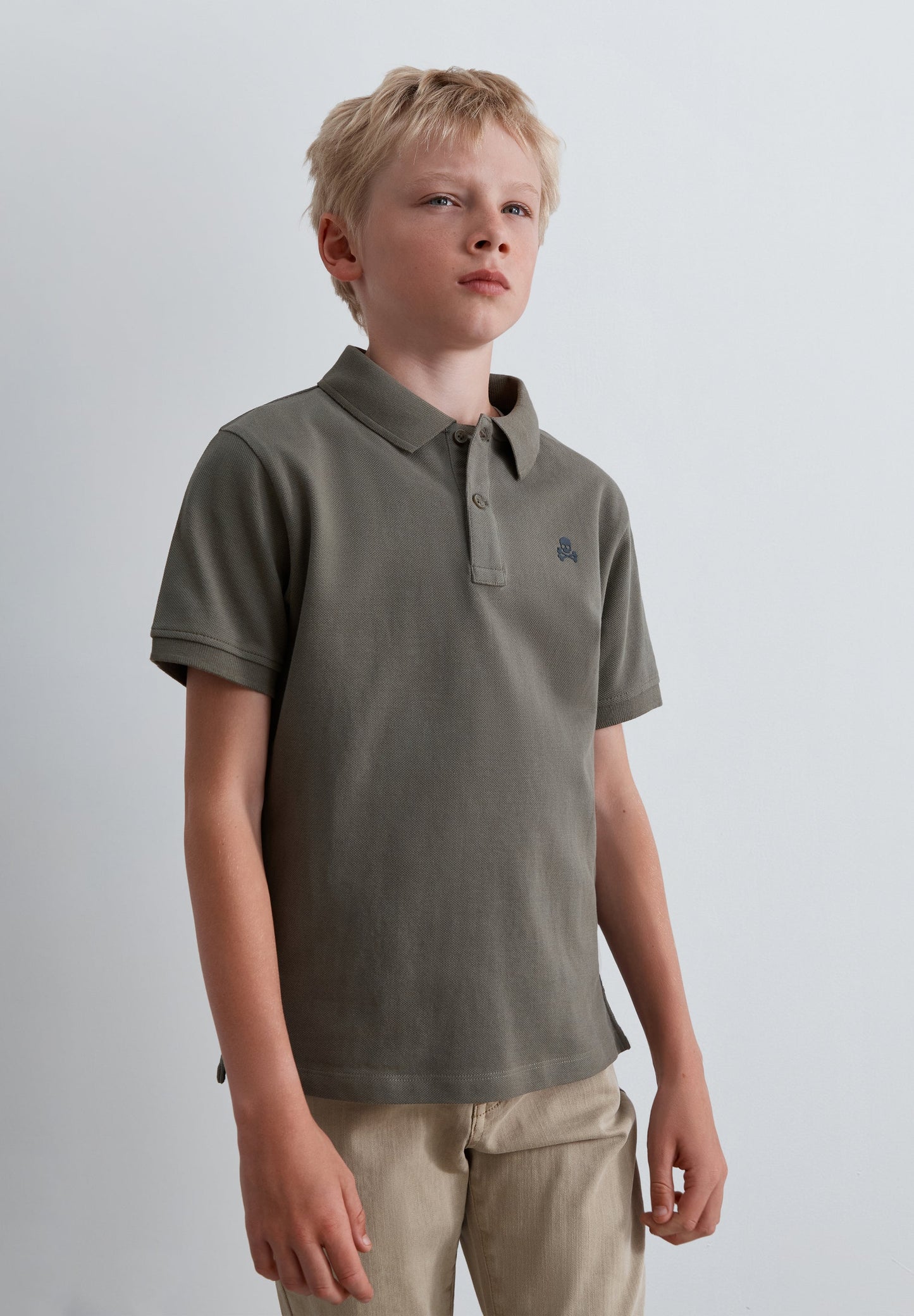 BASIC POLO SHIRT WITH SKULL