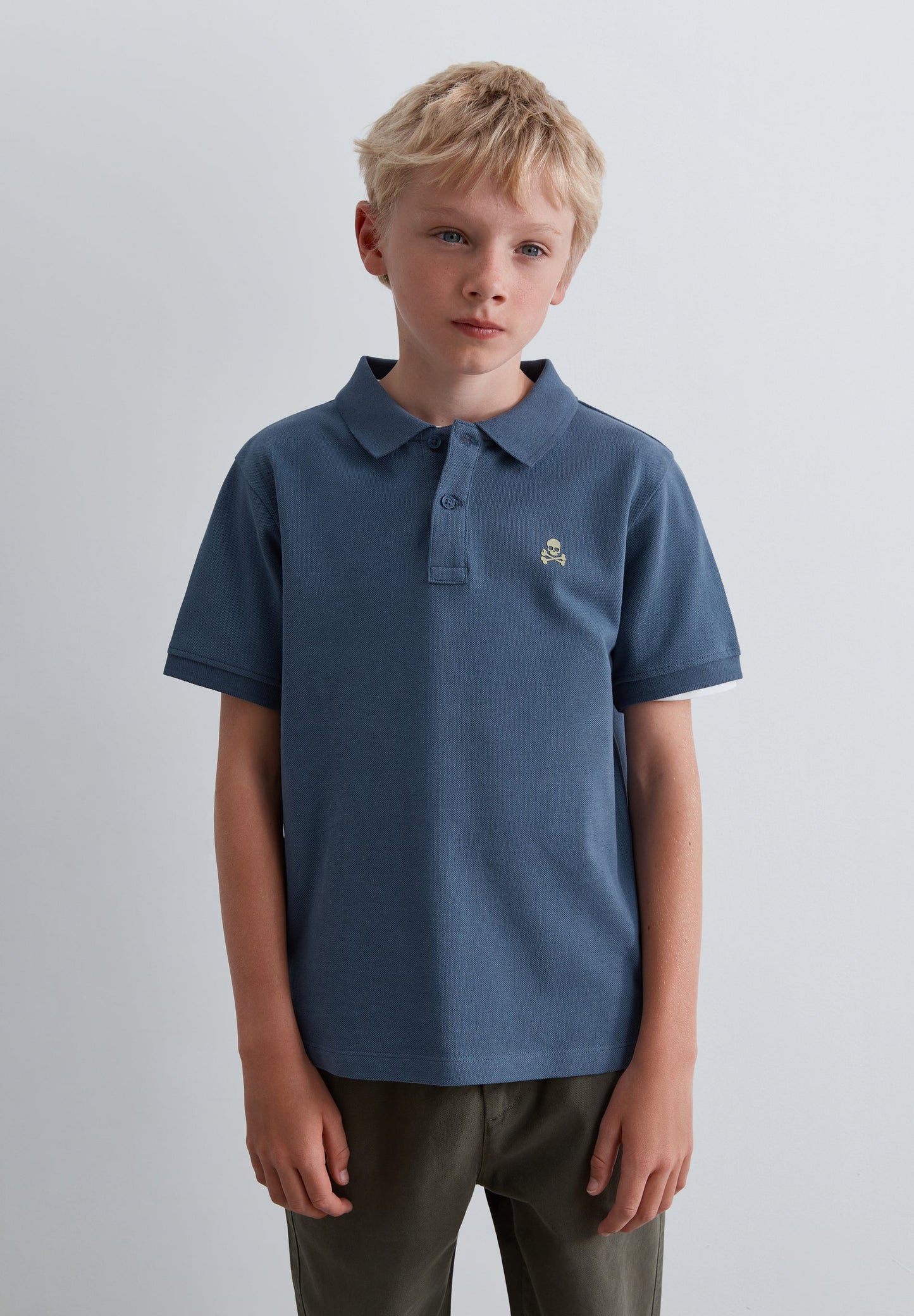 BASIC POLO SHIRT WITH SKULL