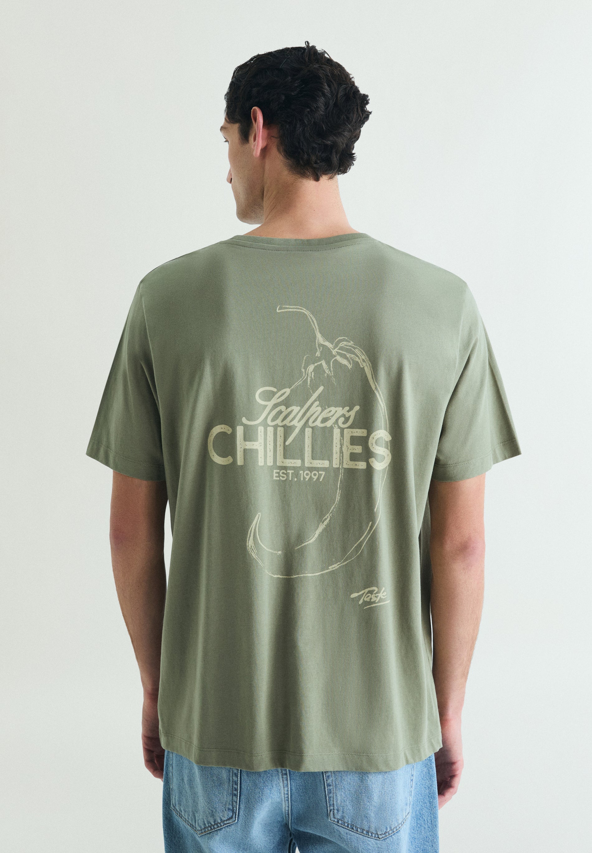 T-SHIRT MIT CHILI-PRINT