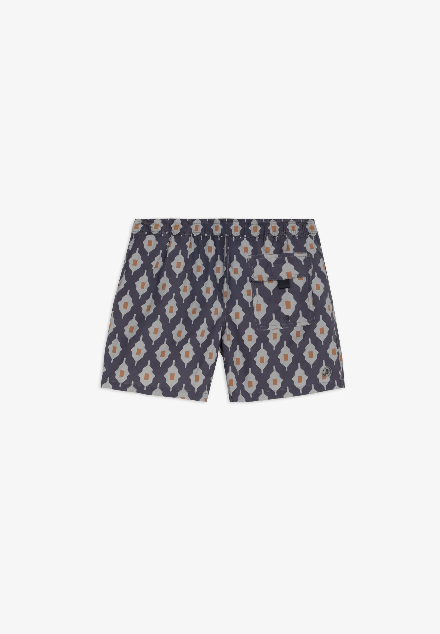 GEOMETRIC PRINT SWIMMING TRUNKS
