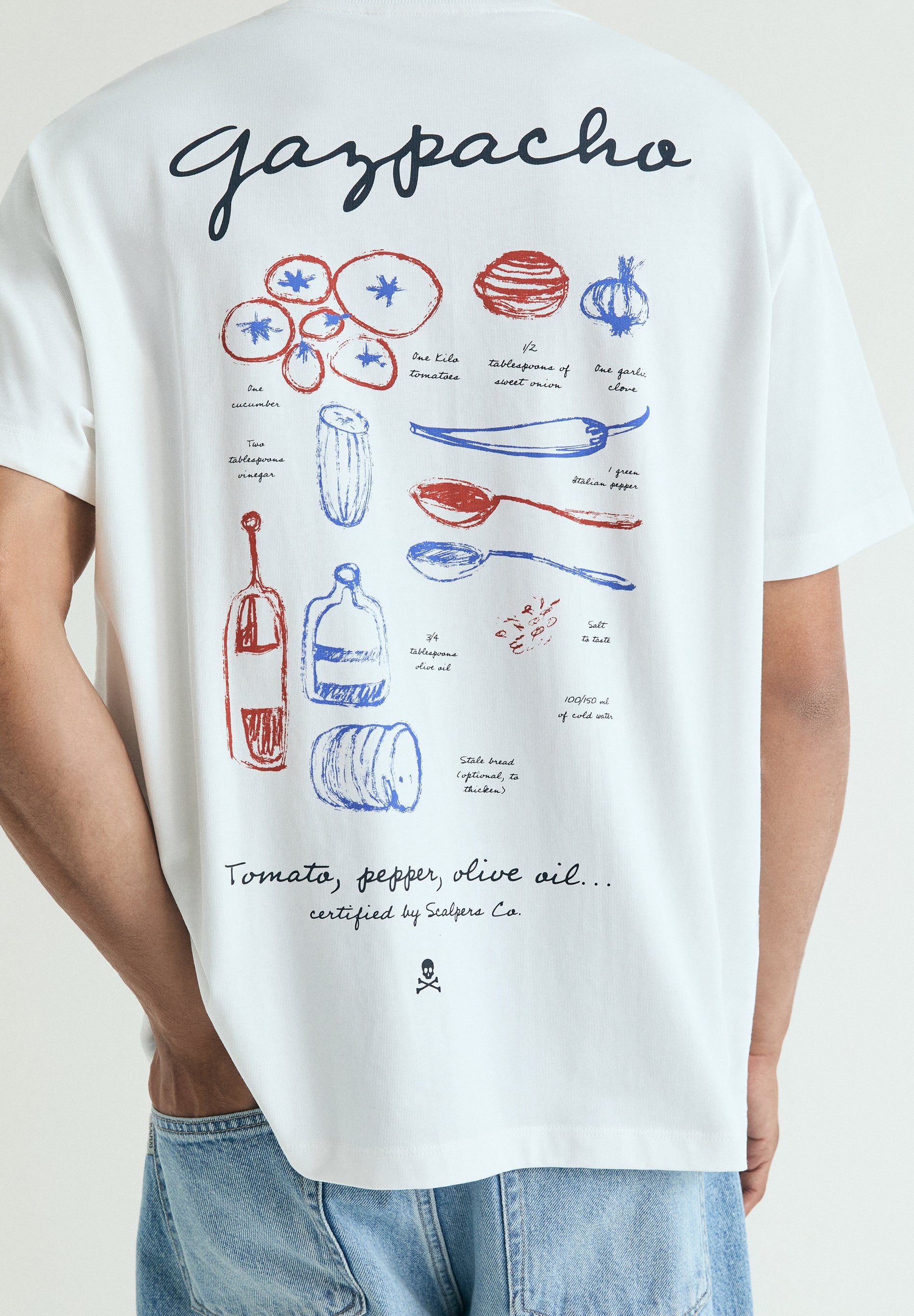 SCHWERES T-SHIRT MIT PRINT