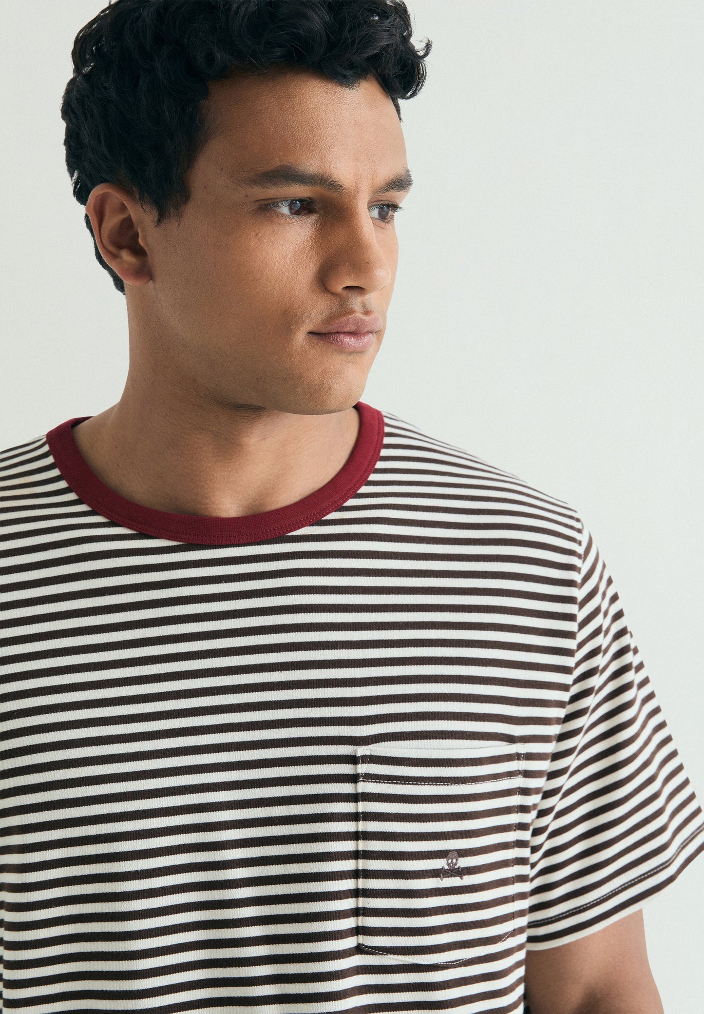 STRIPED POCKET TEE