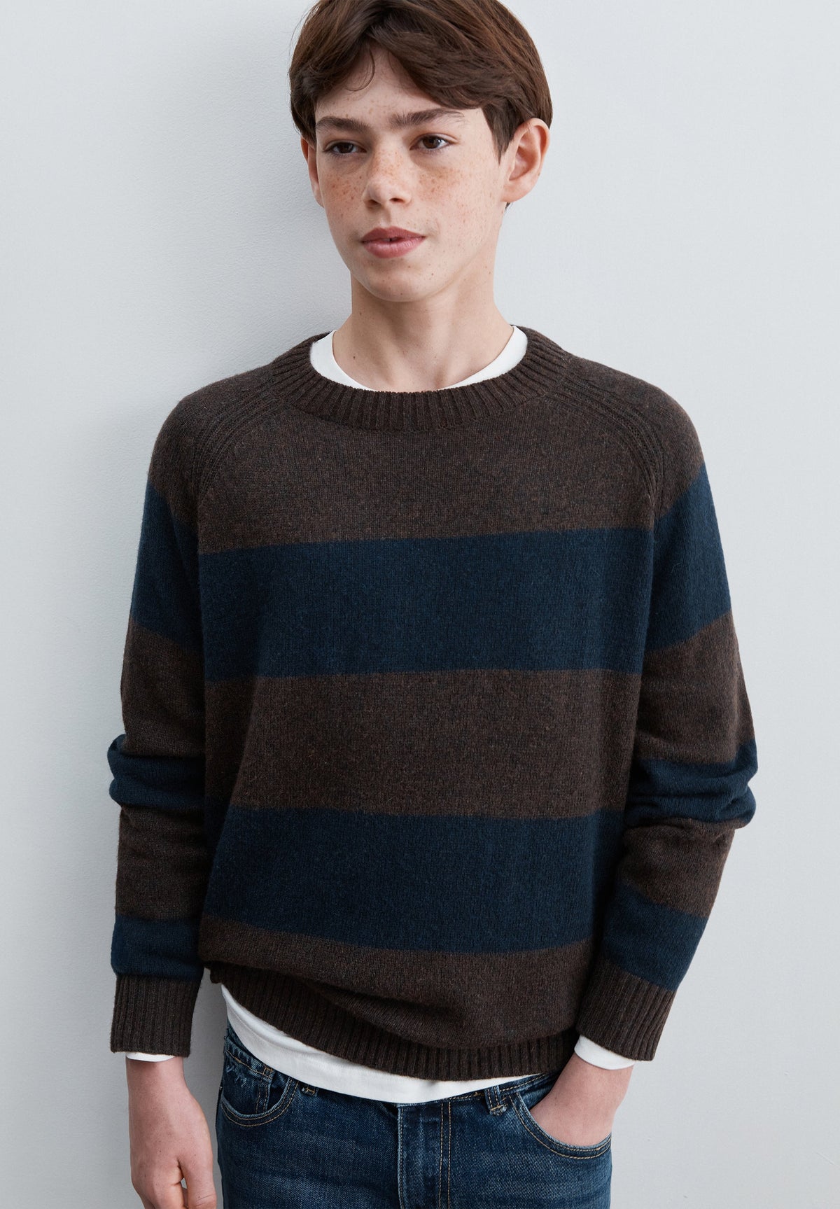 STRIPED WOOL SWEATER