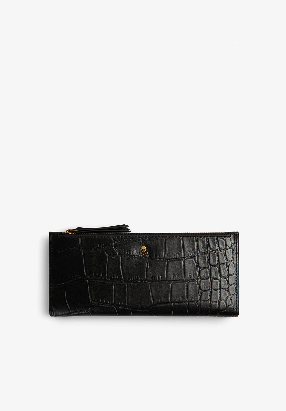SCDOUBLEZIPPER LEATHER WALLET