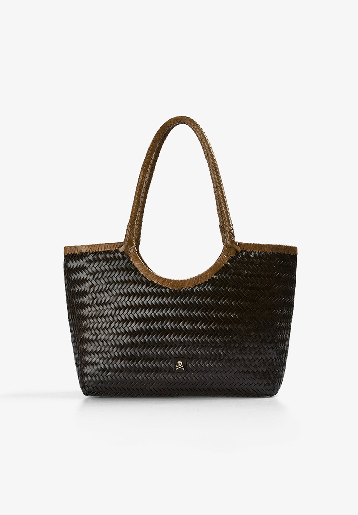 SCHULTERTASCHE AUS GEFLOCHTENEM LEDER 