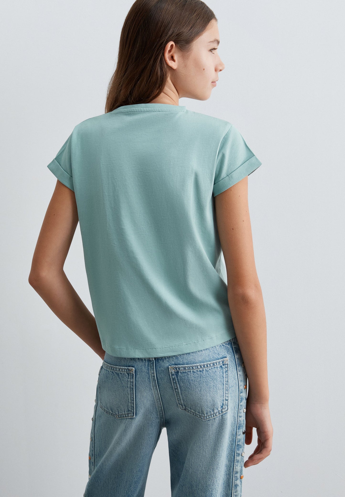 T-SHIRT MIT TOTENKOPF-PRINT