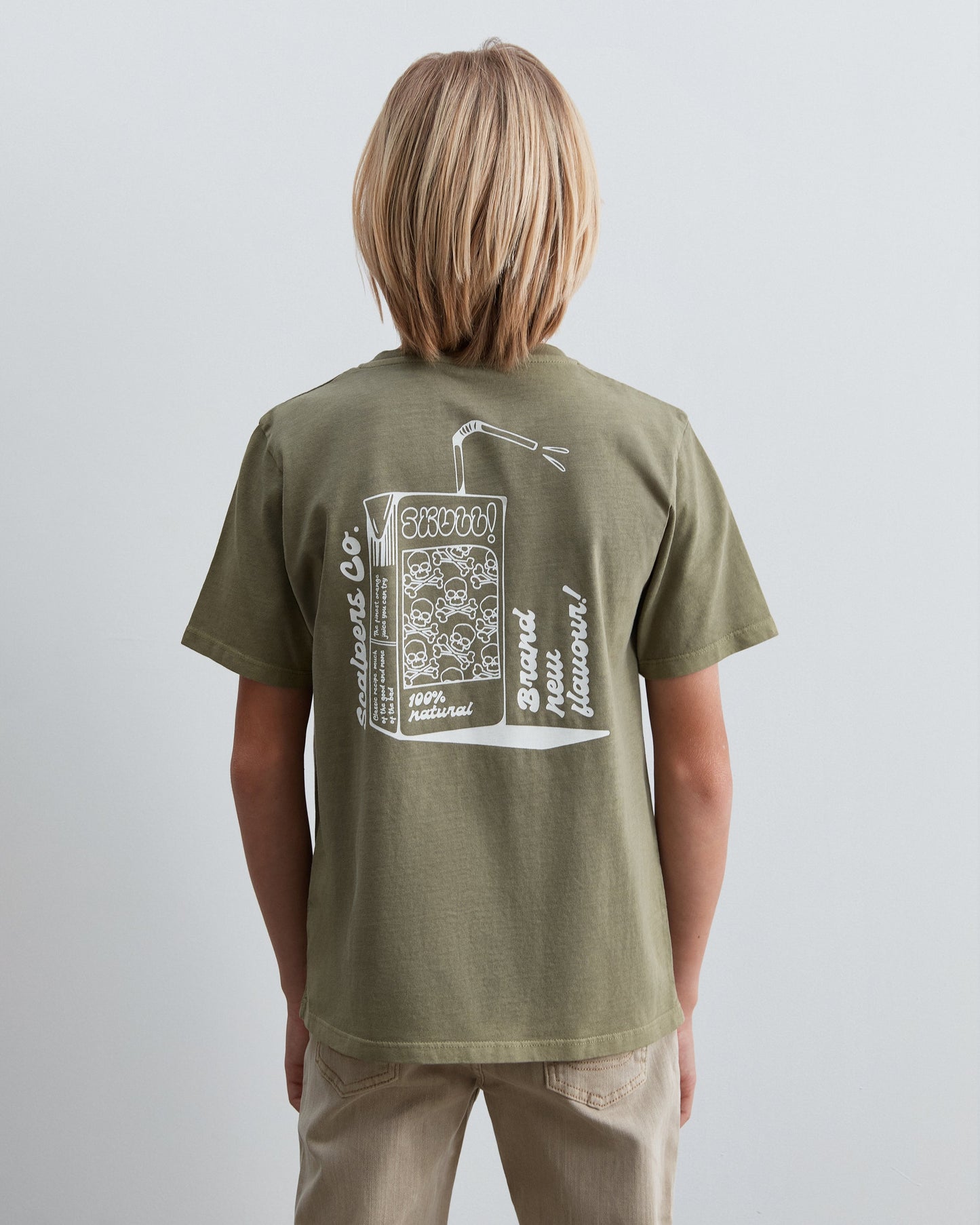 CONTRAST PRINT T-SHIRT