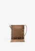 SCBISTUDS FRINGES LEATHER BAG