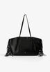 LEATHER TOTE BAG WITH FRINGING