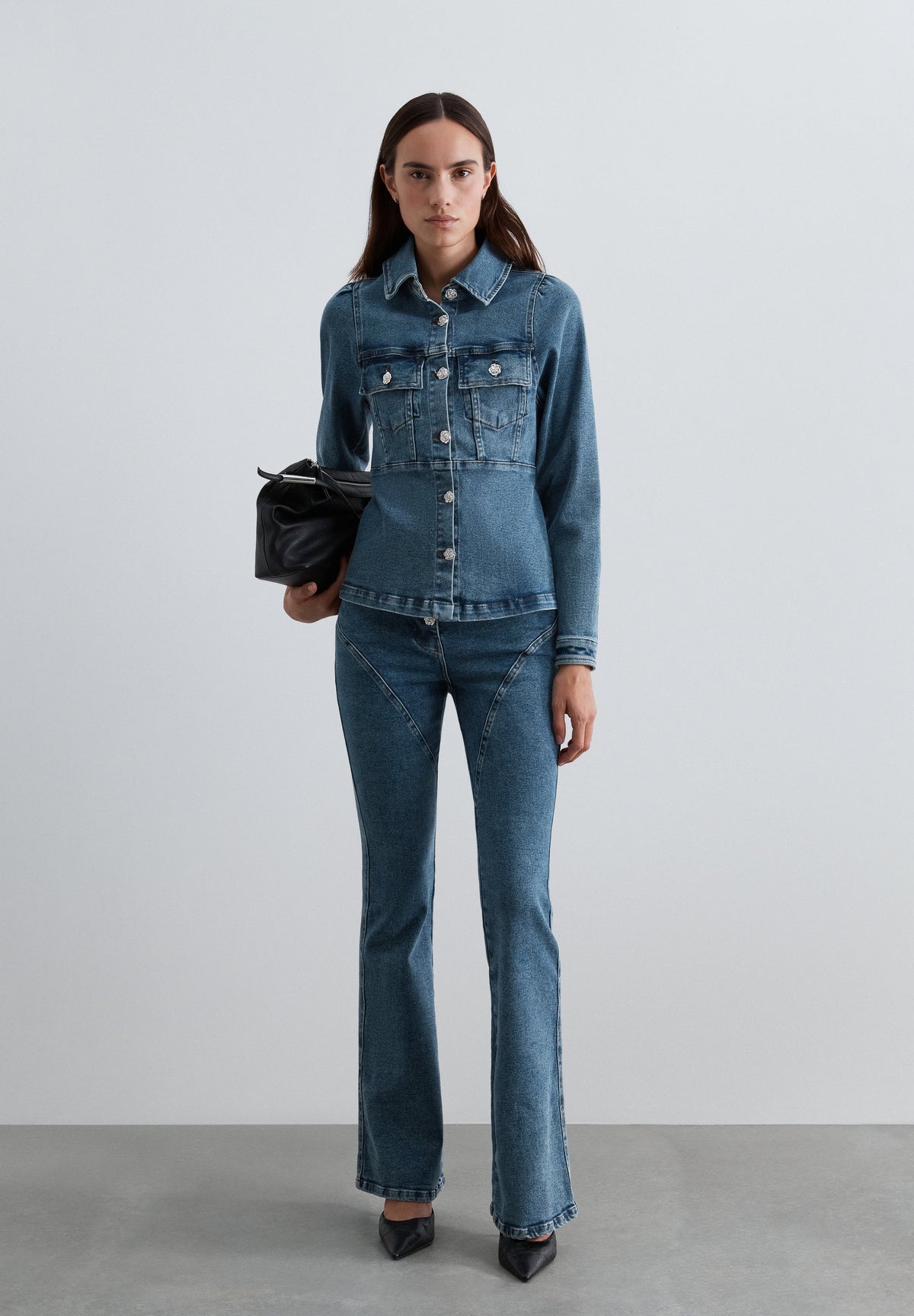 CAMICIA DENIM CINTURA