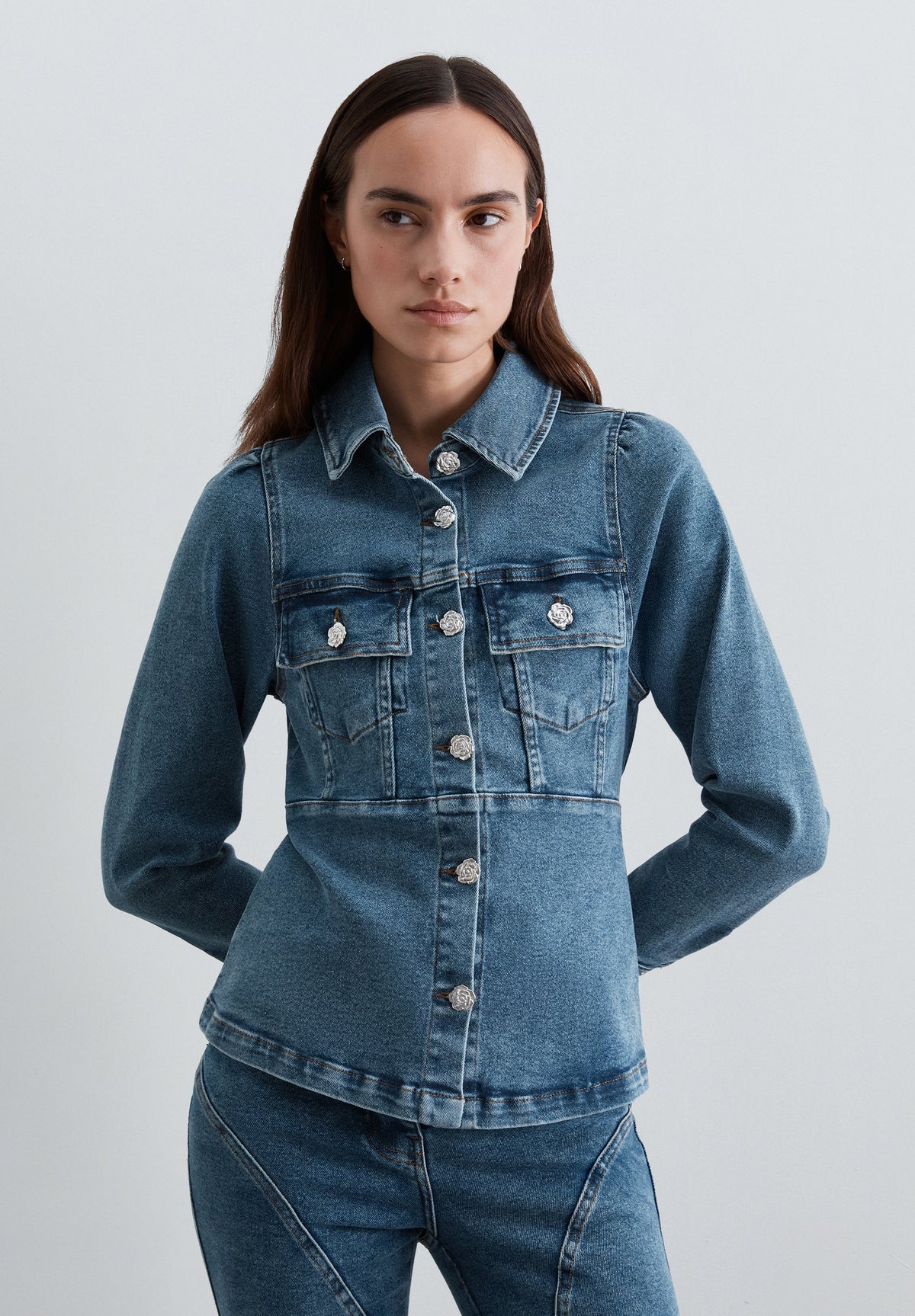 CAMICIA DENIM CINTURA