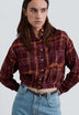 CHEMISE IMPRIMÉE À COL MONTANT