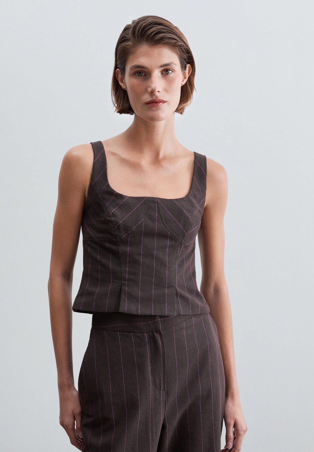 STRUCTURED STRIPED TOP