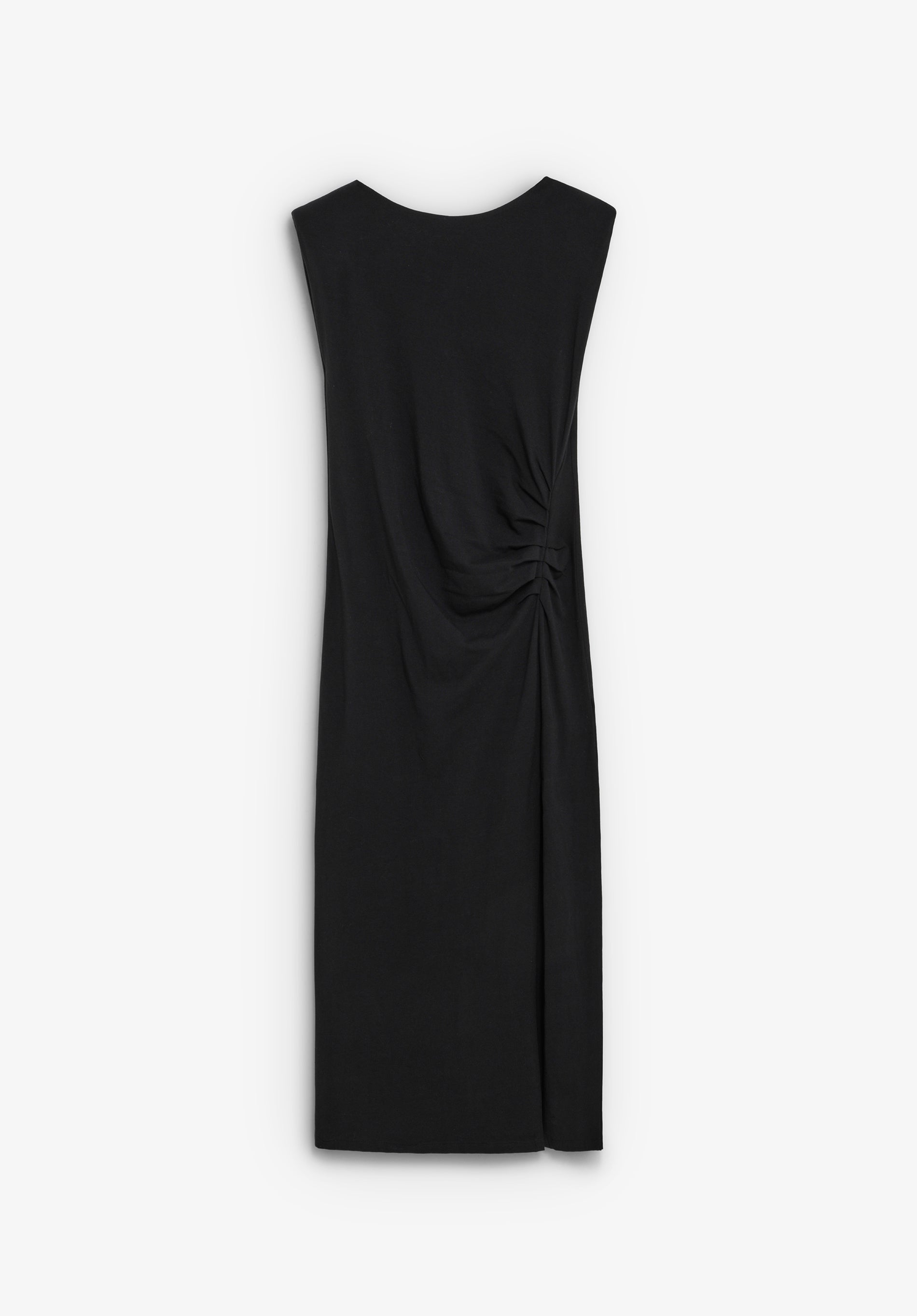 ROBE MIDI DRAPÉE CÔTÉ