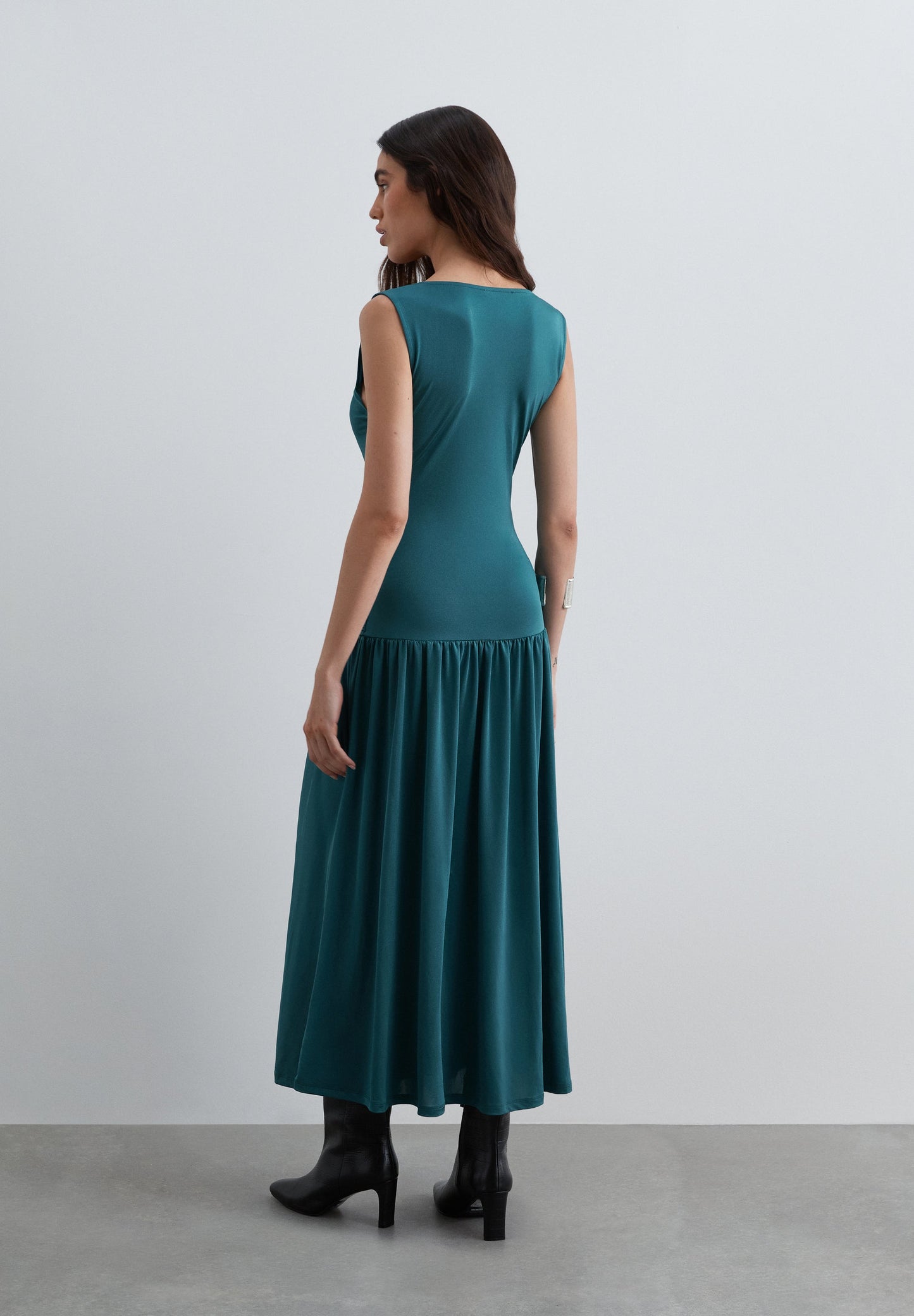 VESTITO DRAPPEGGIATO IN MAGLIA SOTTILE