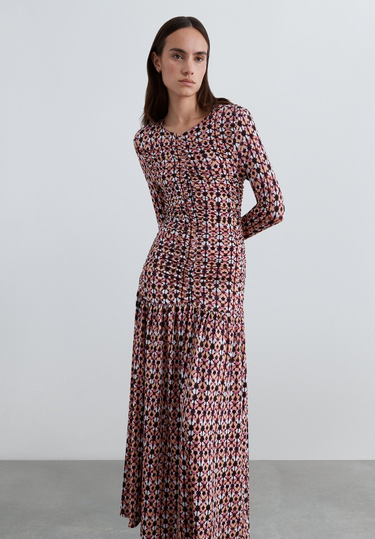 ROBE IMPRIMÉE CORPS DRAPÉ