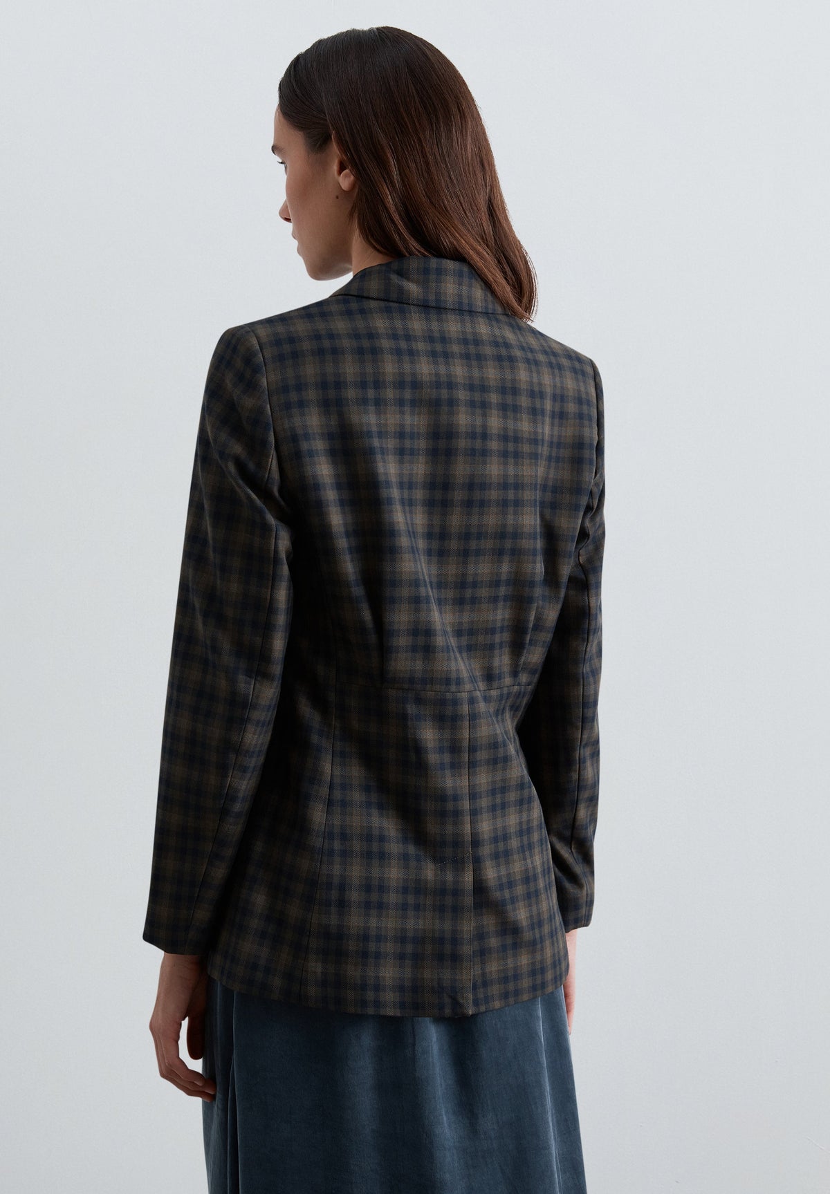 BLAZER CARREAUX AVEC CEINTURE