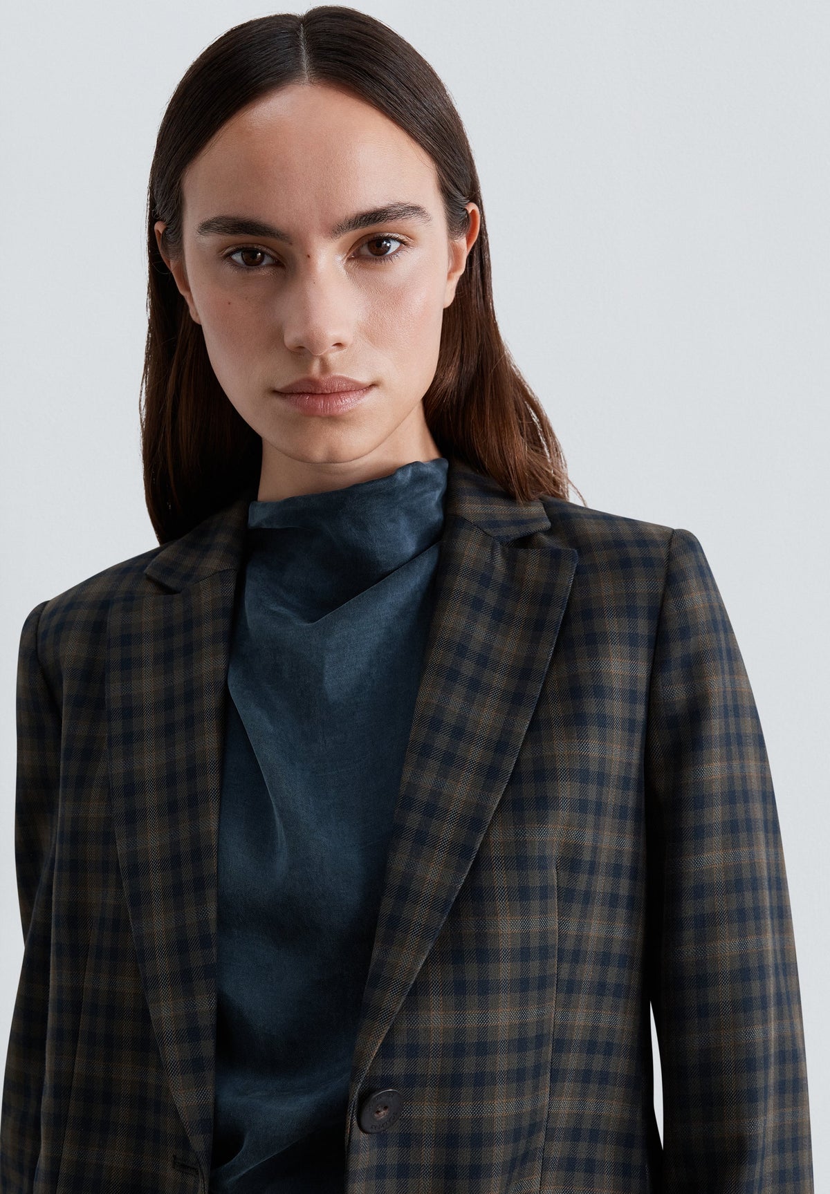 BLAZER CARREAUX AVEC CEINTURE