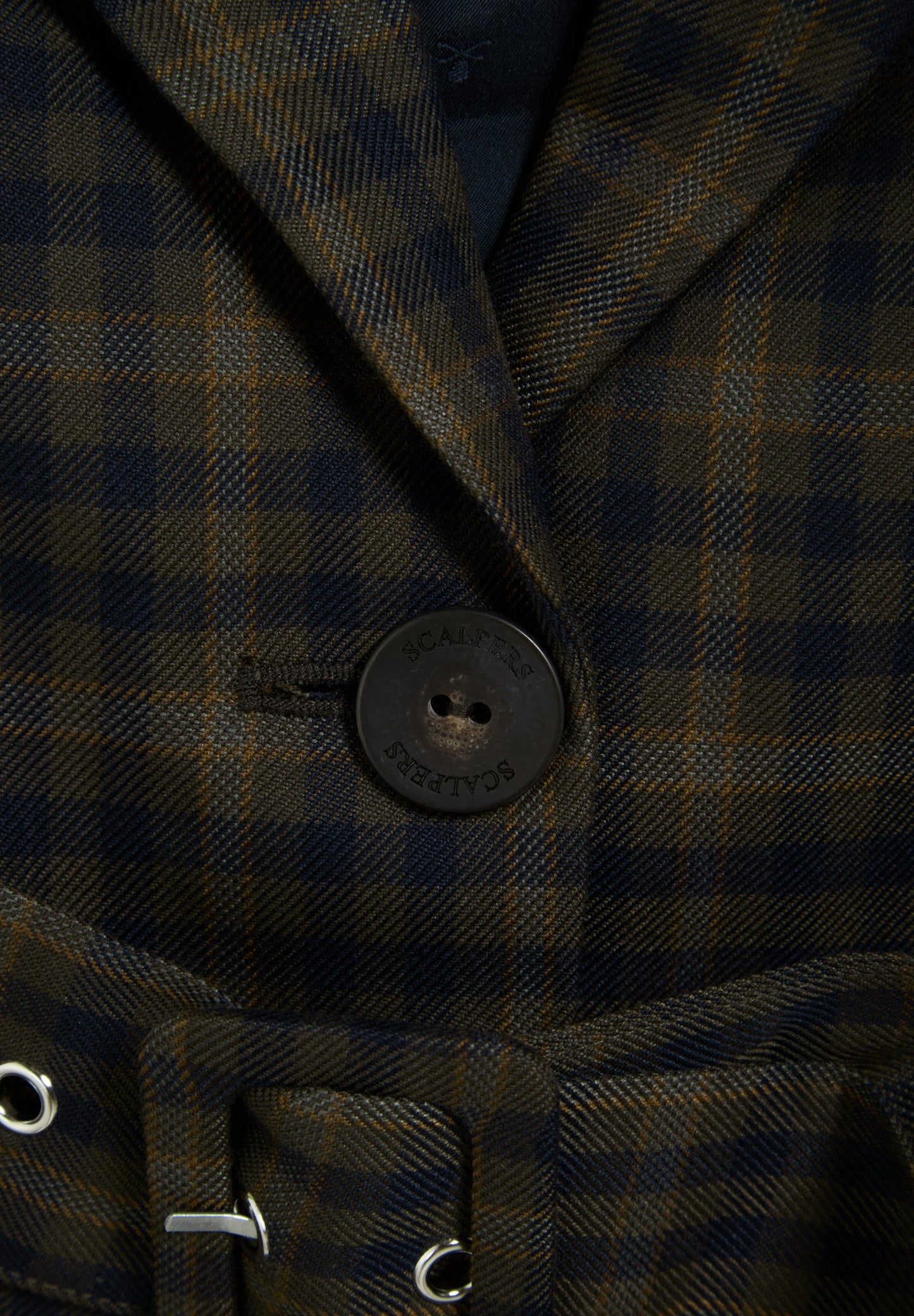SCGREENCHECK BELT BLAZER