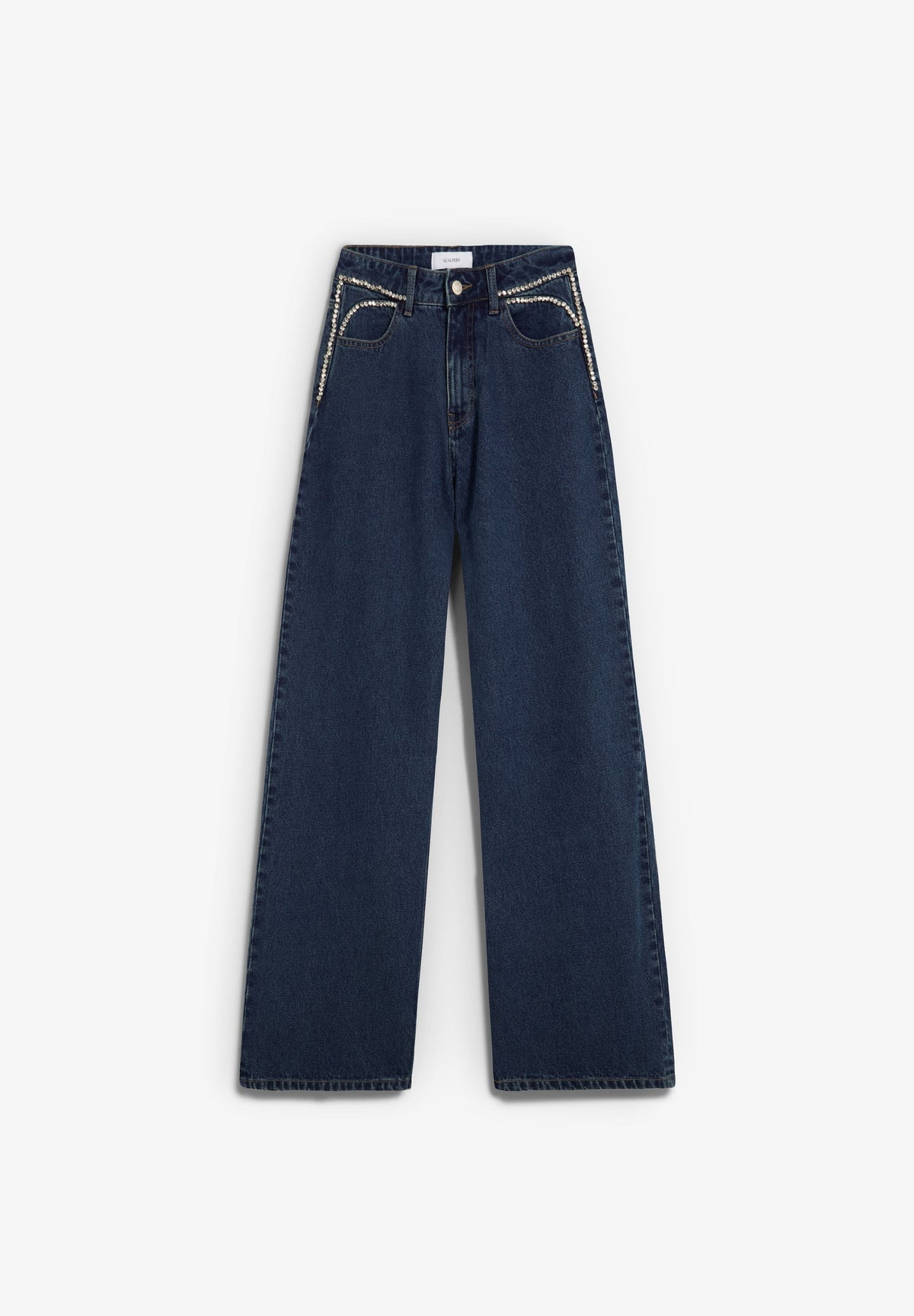 WIDE LEG BEADED JEANS