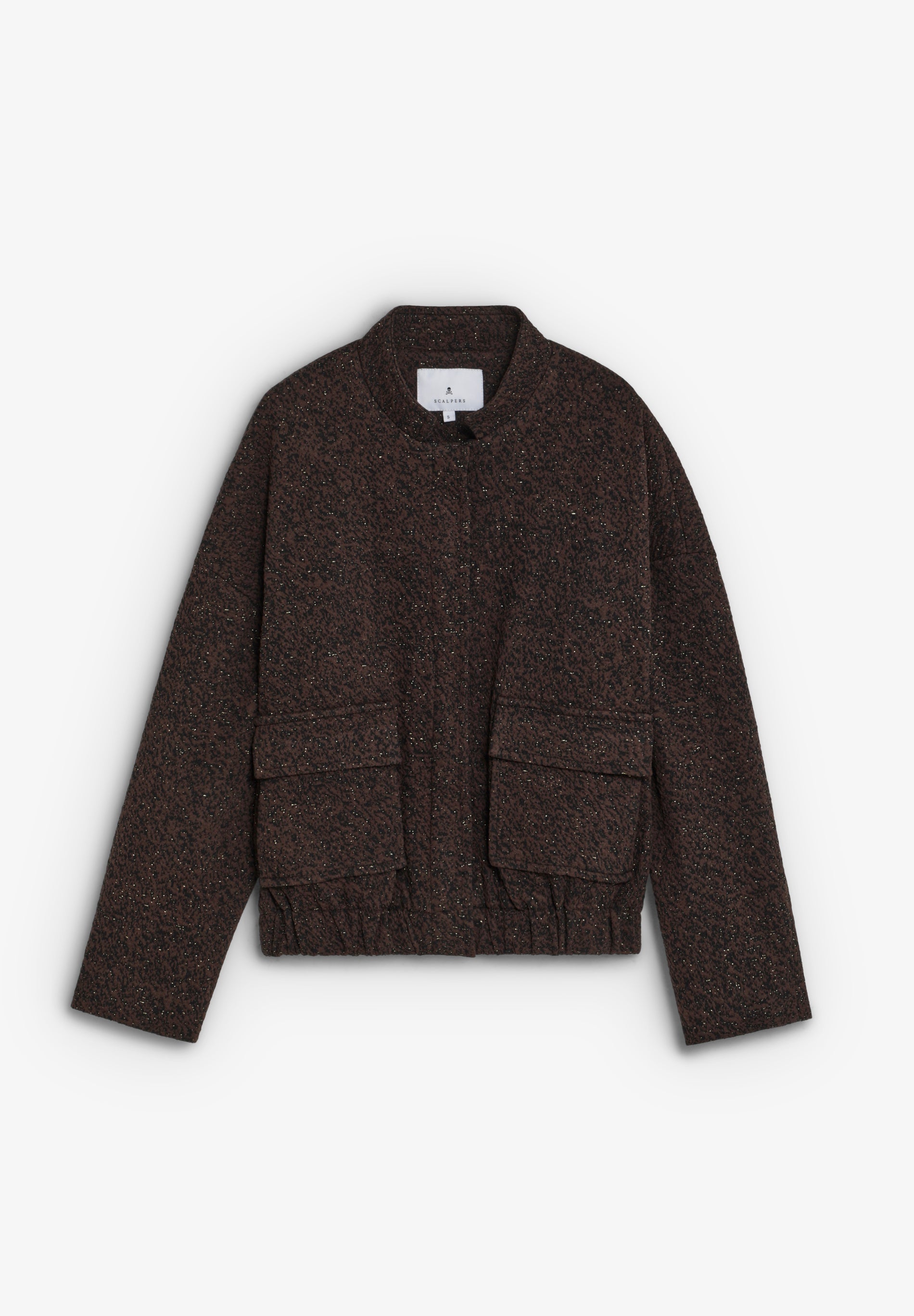 SCKNITTY LUREX BOMBER JACKET