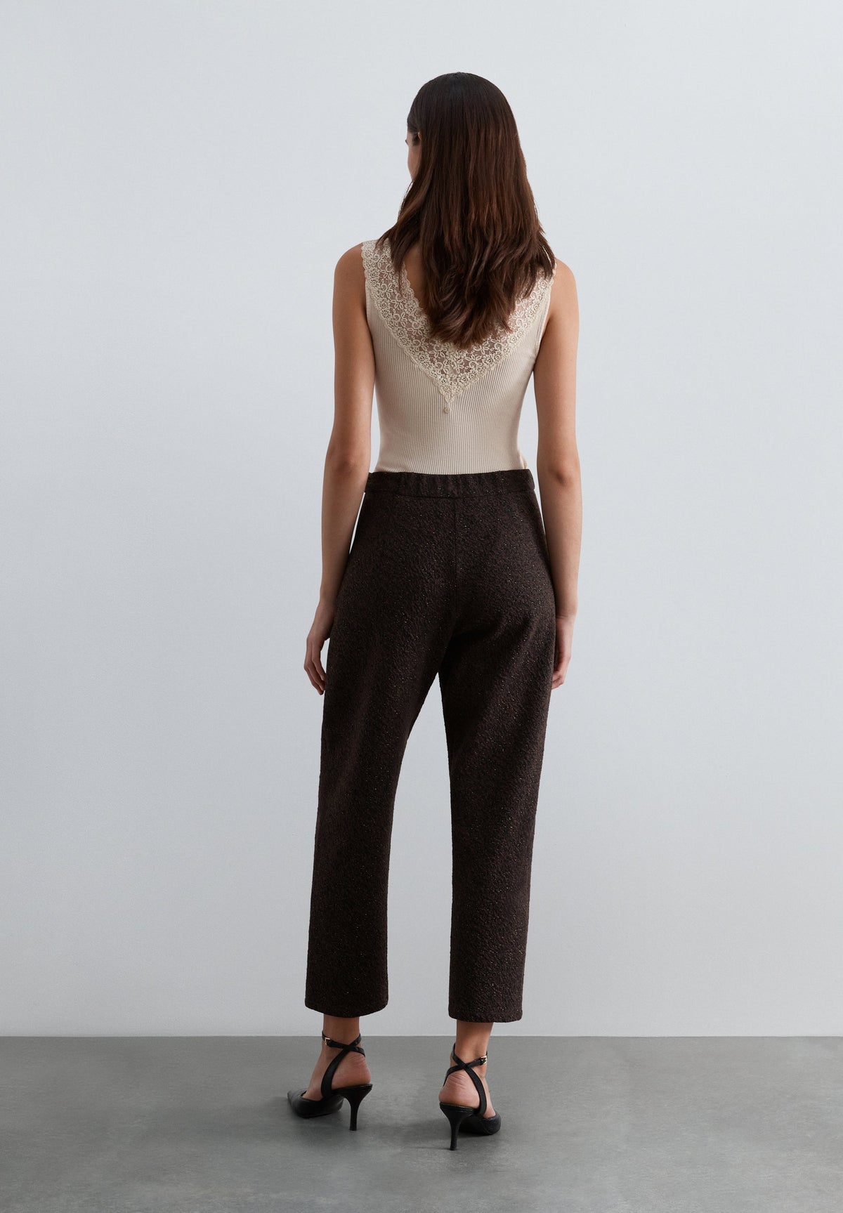 PANTALONI DRITTI LUREX