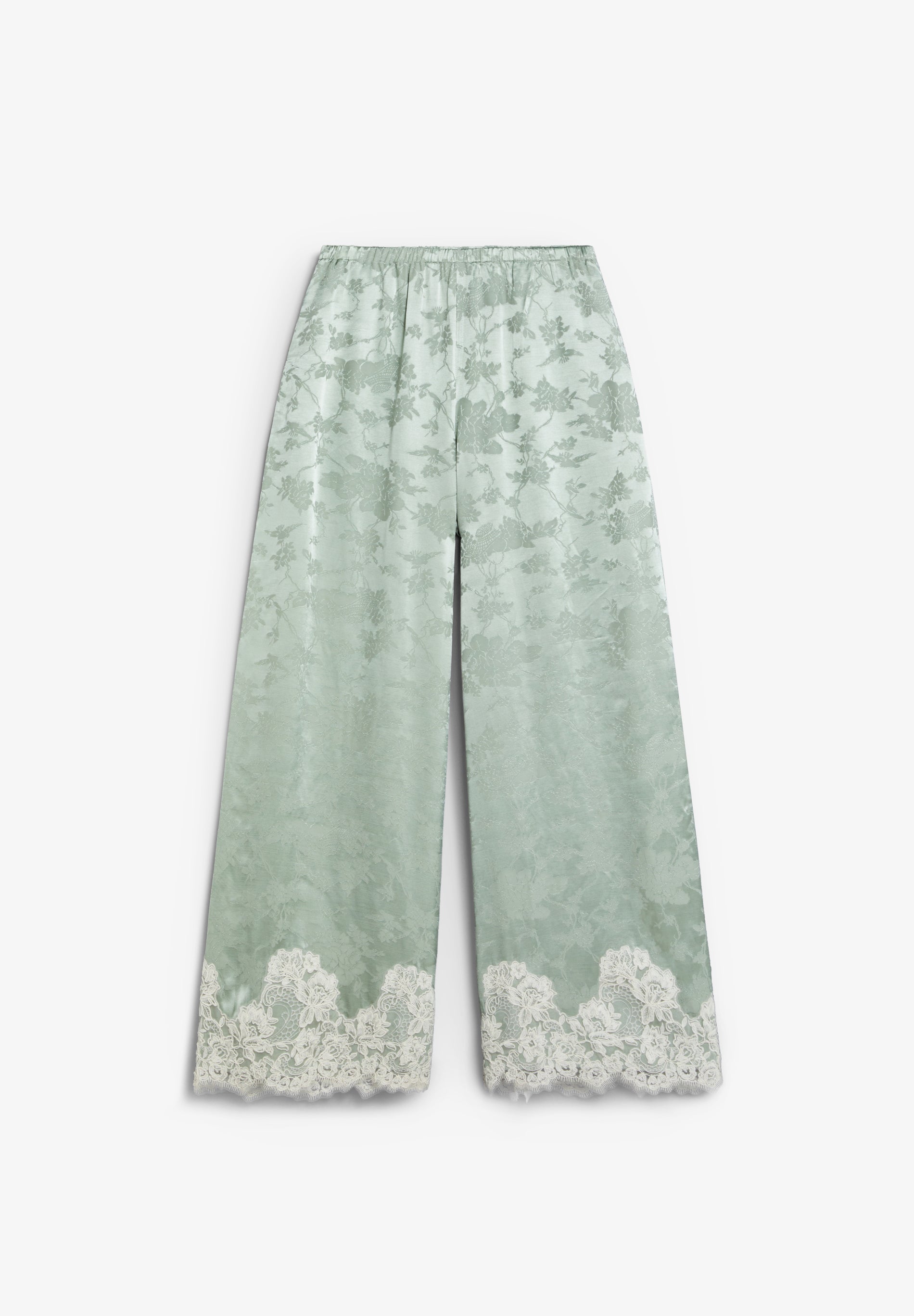 JACQUARD-HOSE MIT SPITZE