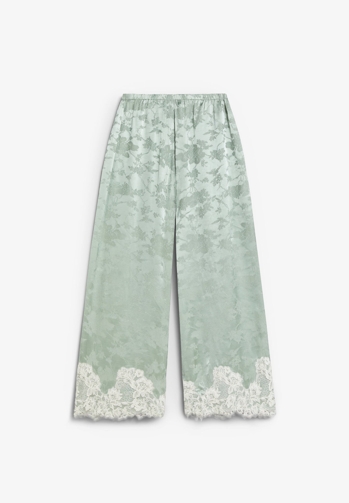 JACQUARD-HOSE MIT SPITZE