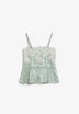 JACQUARD-TOP MIT SPITZE