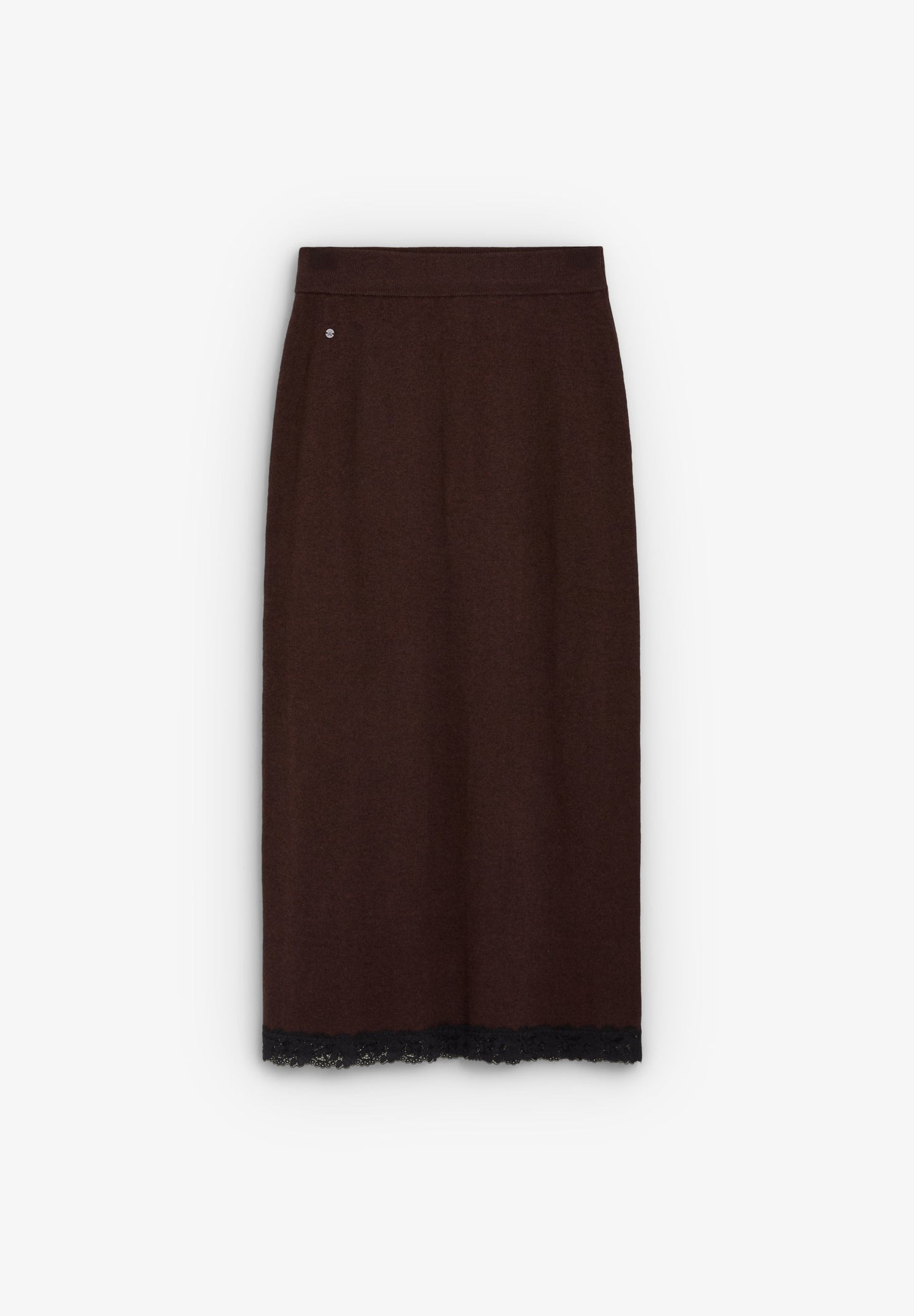 KNIT SKIRT WITH LACE