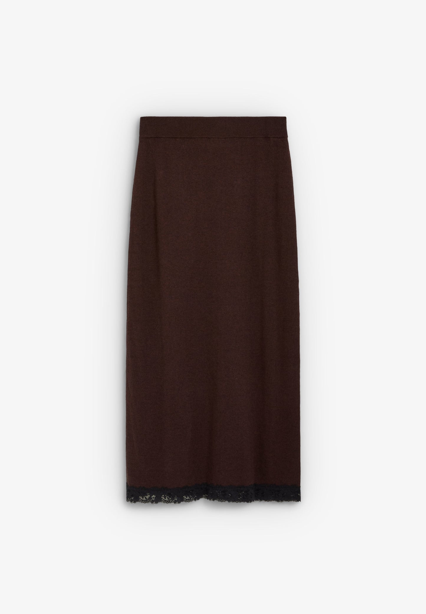 KNIT SKIRT WITH LACE