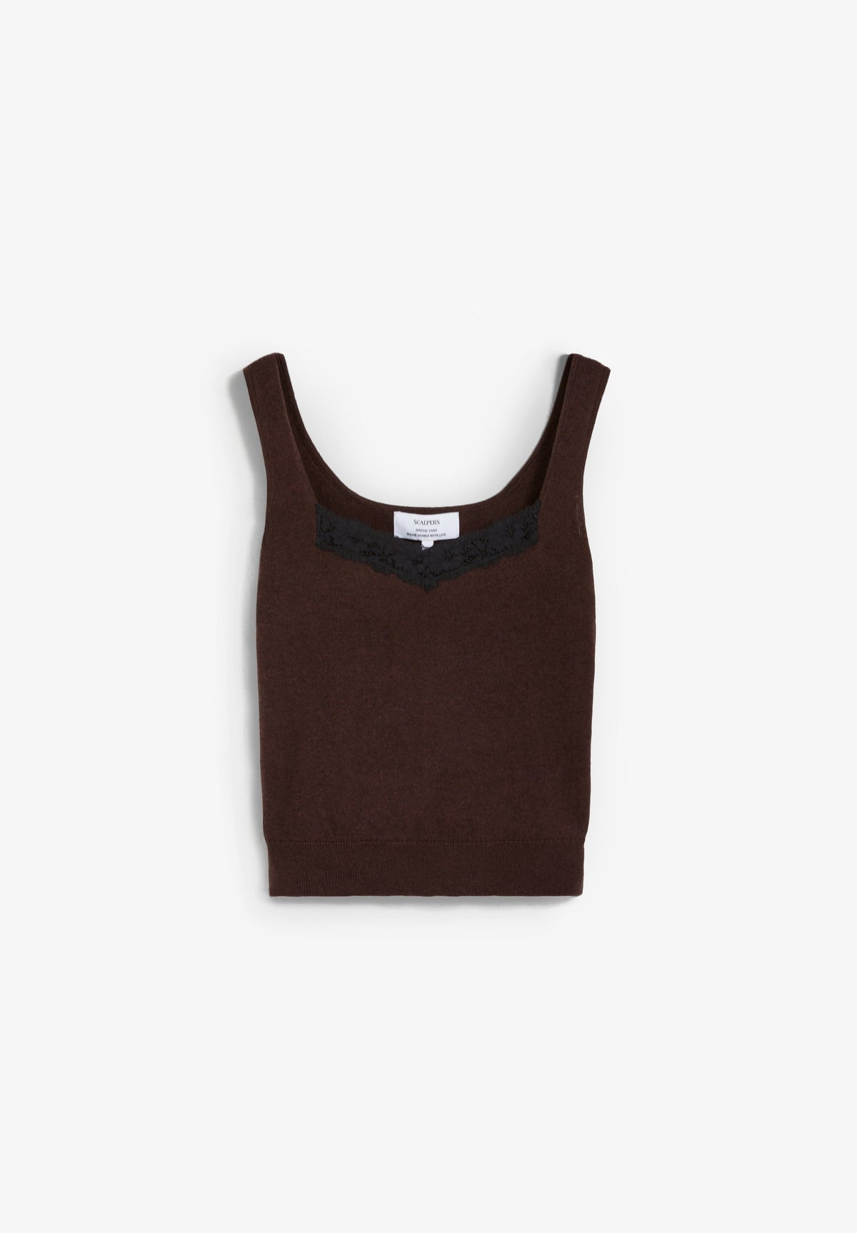 KNIT TOP WITH LACE