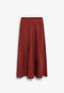 SCLEATHER SUEDE BOMBER SKIRT