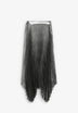 PLISSIERTER ROCK IM METALLIC-LOOK